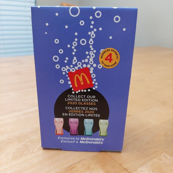 Mc Donald's Coca Cola Limited Edition 2020 Collectors Glass - Purple - Picture 5 of 5